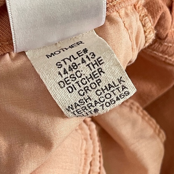 MOTHER THE DITCHER CROP Chalk Terracotta size 28 - Picture 10 of 14